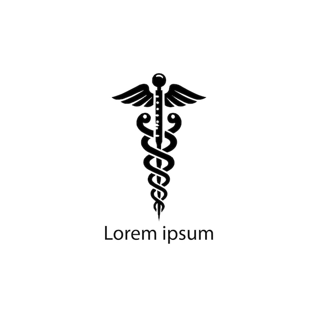 A medical logo on white background