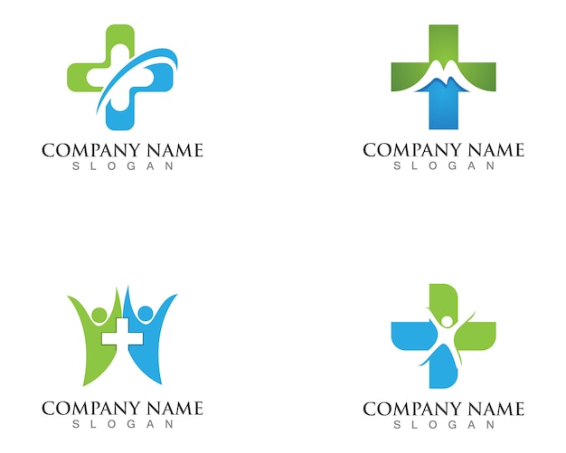 Medical logos symbols template