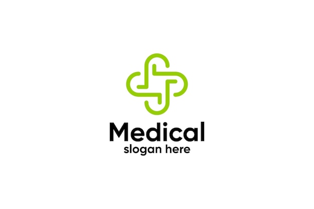 Medical pharmacy logo identity vector design