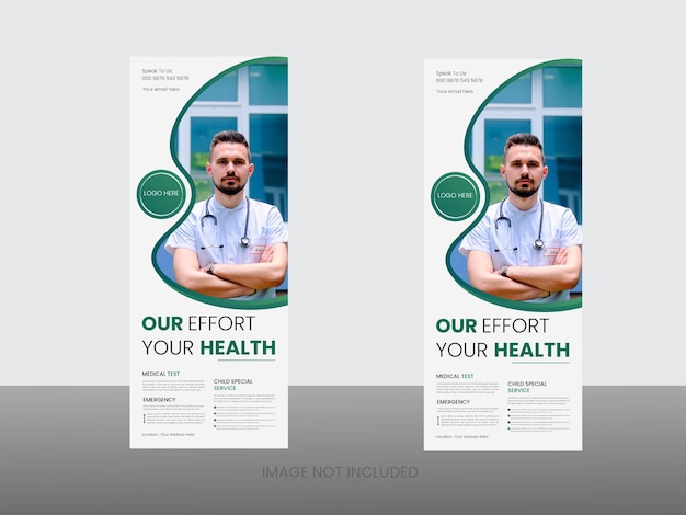 medical roll up banner design