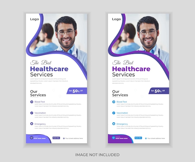 Medical RollUp Or Dl Flyer Design Template For Your Business