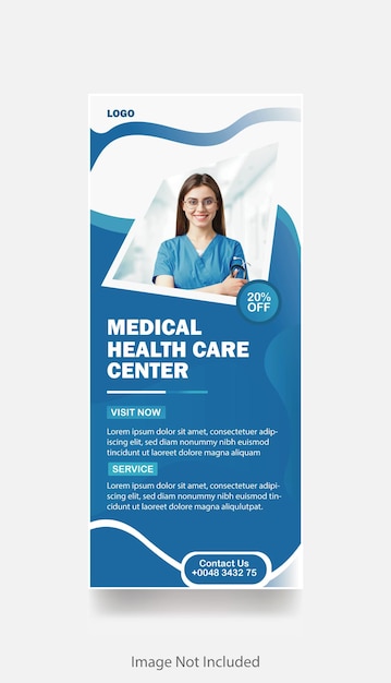 Medical Service Rollup Banner cover Template