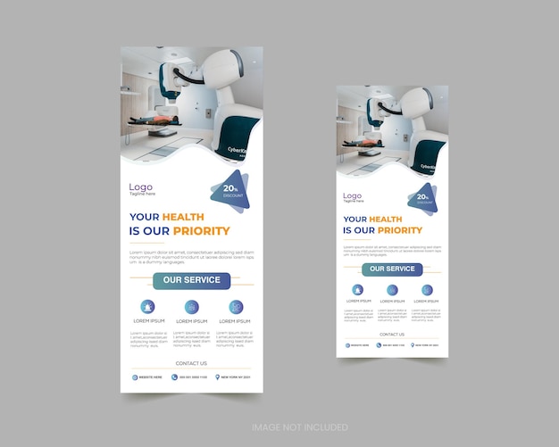 A medical service rollup banner for medical company