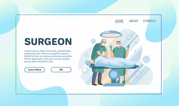 Medical services flat vector illustration