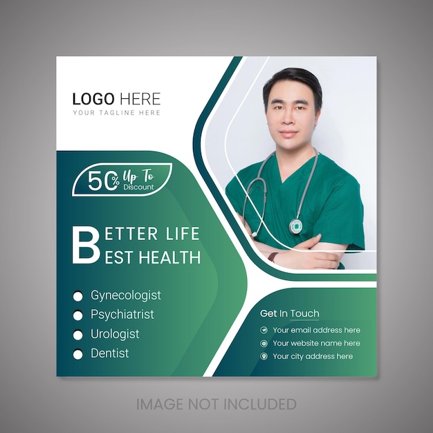 medical social media post design