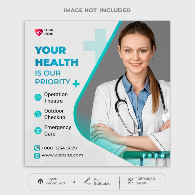 Medical Social Media Post Template