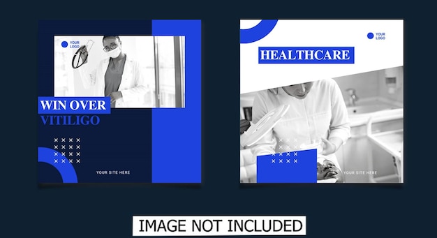 Medical social media post template