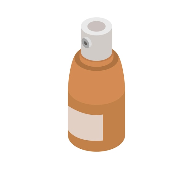 Medical spray bottle isometric