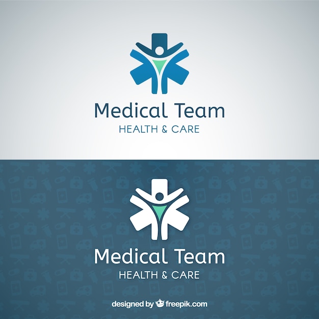 Medical team logo template