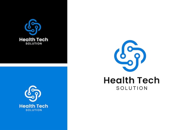 Medical technology healthcare solution logo Ideas