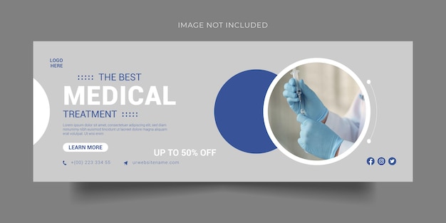 Medical Treatment Health Care Facebook Cover and Social Media Template