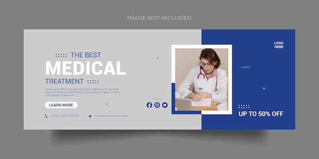 Medical Treatment Health Care Facebook Cover and Social Media Template