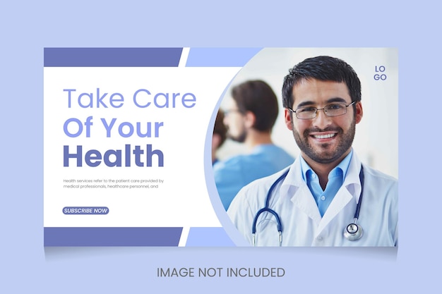 Medical Youtube Thumbnail Design And Social Media Banner Design Template