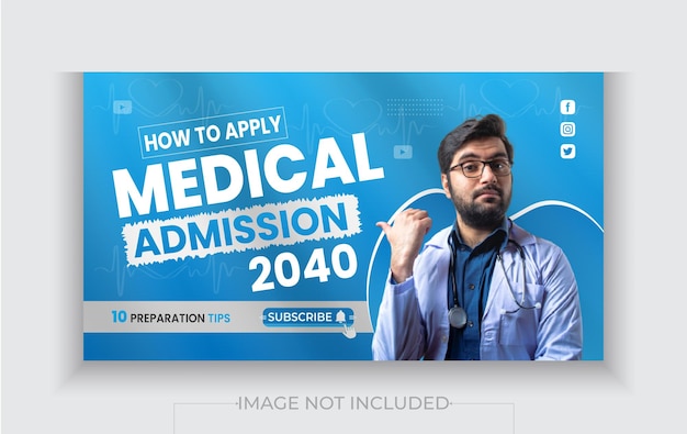 Medical Youtube Thumbnail Design Template