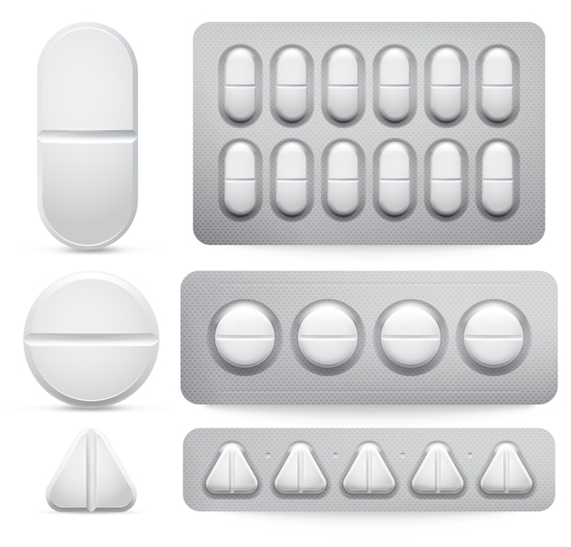 Vector medicine pills.