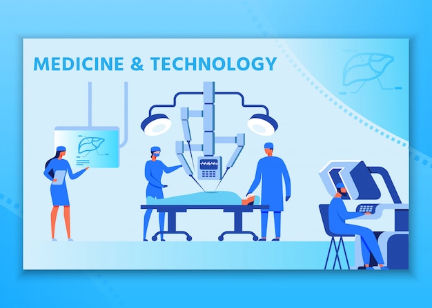 Medicine and Technology Advertising People Poster