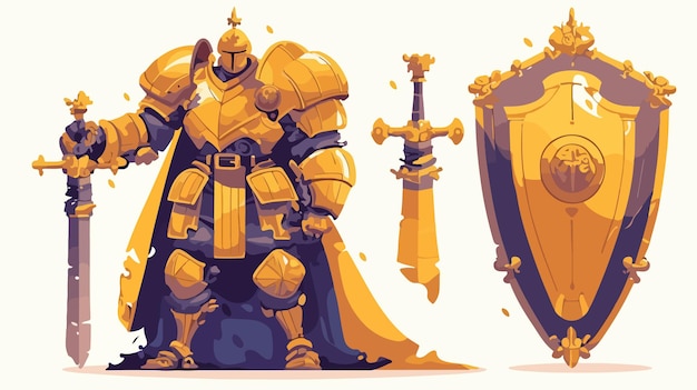 Medieval Knight in Armor Concept Art