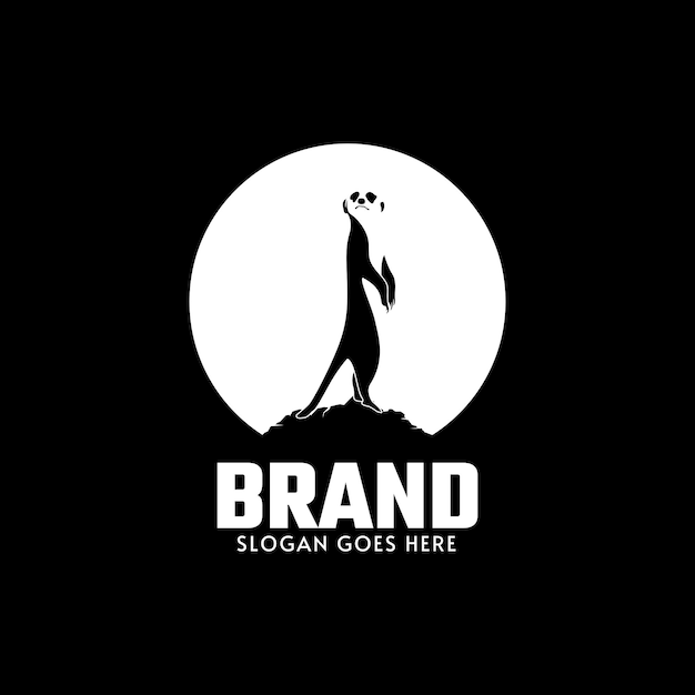 Meerkat logo design template