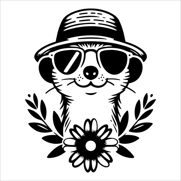 Vector meerkat svg