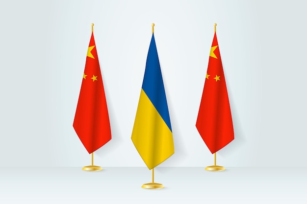 Meeting concept between Ukraine and China