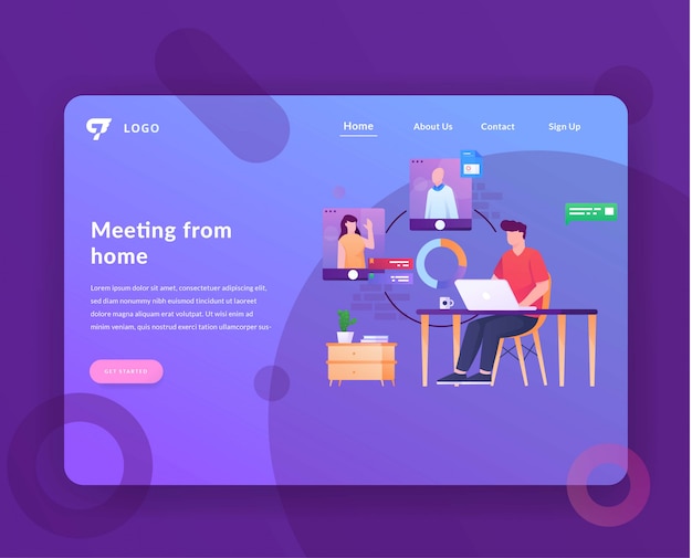 meeting room landing page