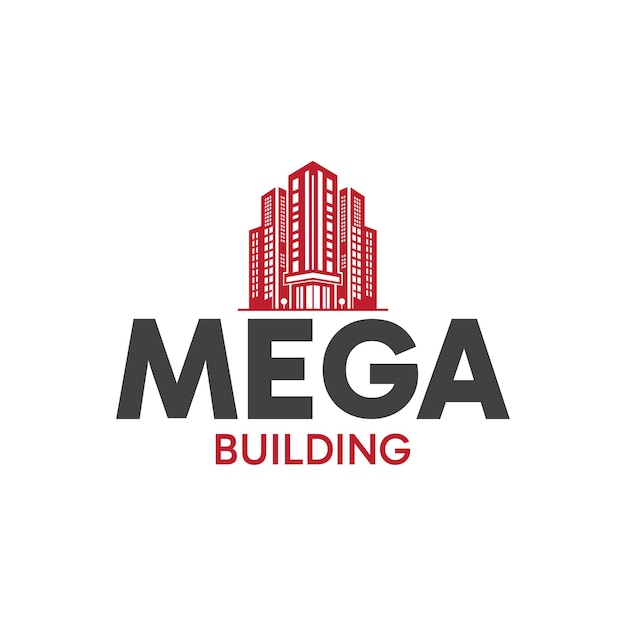 Mega Building logo and sign Design