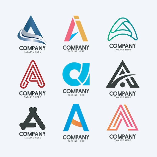 Mega logo collection Abstract design concept for branding