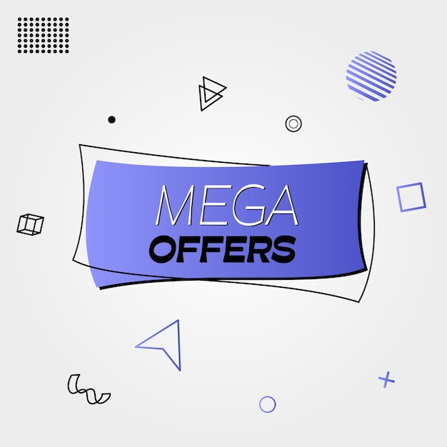 mega offers design template. geometric design