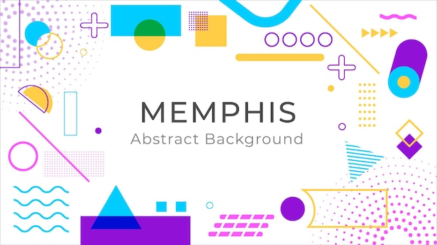 mega sale abstract memphis landing page design premium vector