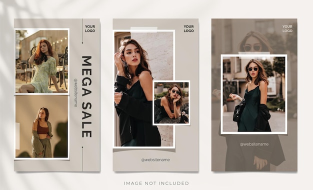 Mega Sale Instagram Story set template