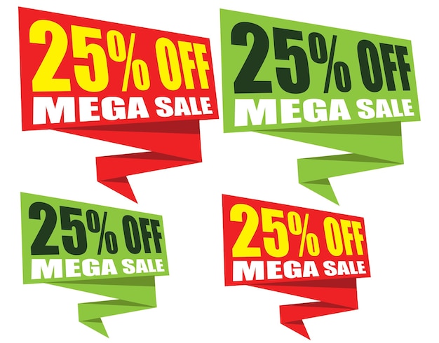 mega sale special offer square design