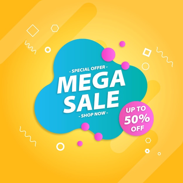 Mega Sale Special offer tag