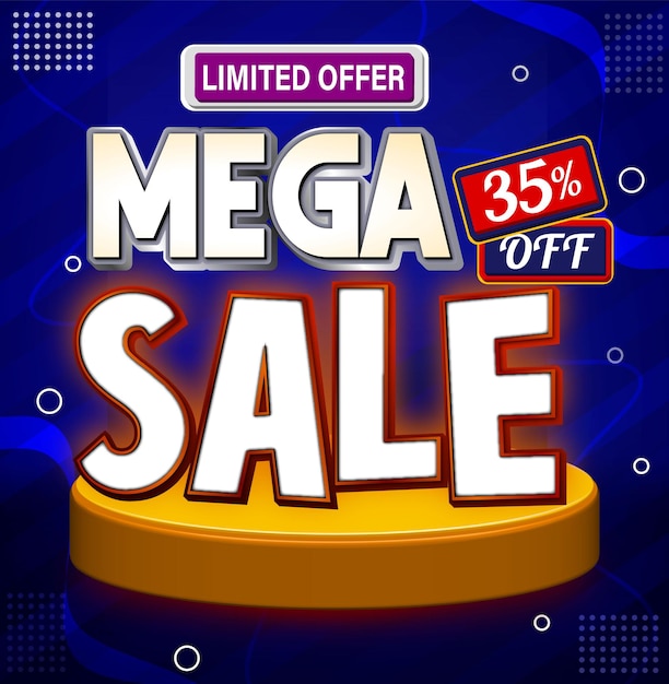 mega sale template limited time special offer