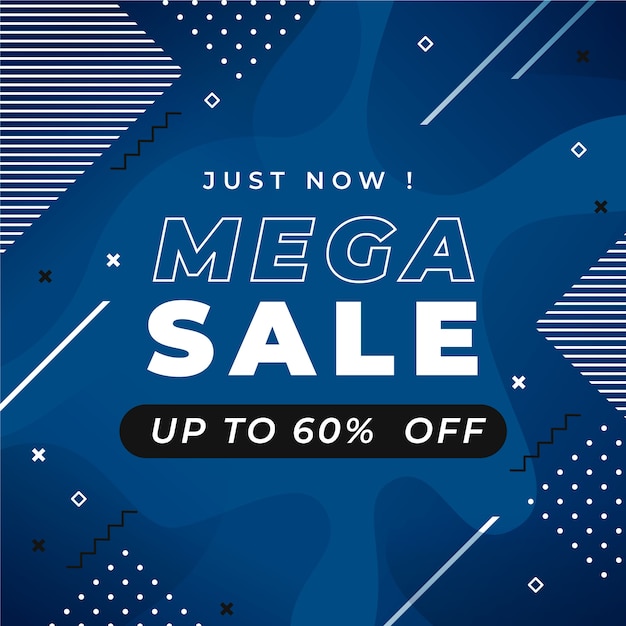 Mega sale web banner