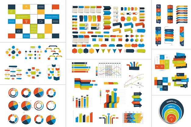 Mega set of Infographic element Vector