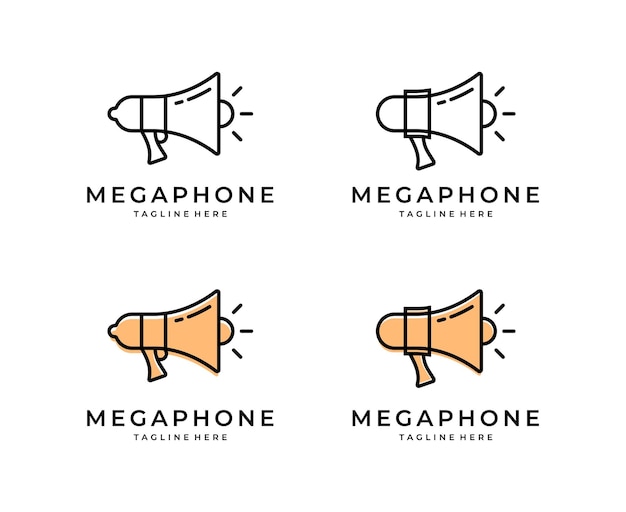 Megaphone logo Icon Vector Design Template