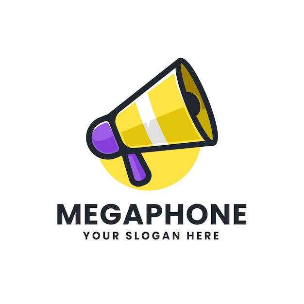 Megaphone Logo Illustration Icon Template