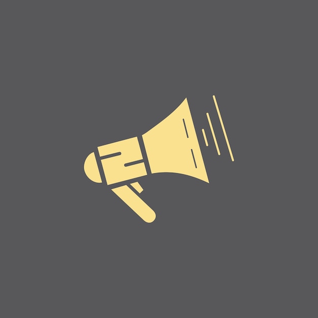 Megaphone vector illustration design template