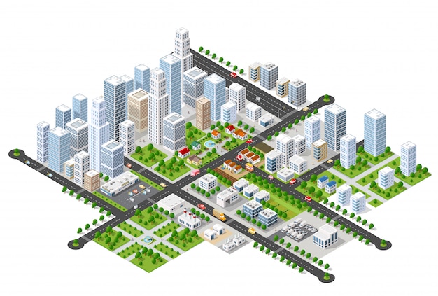 Megapolis 3d isometric