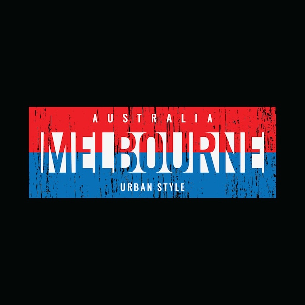 Melbourne tshirt and apparel design