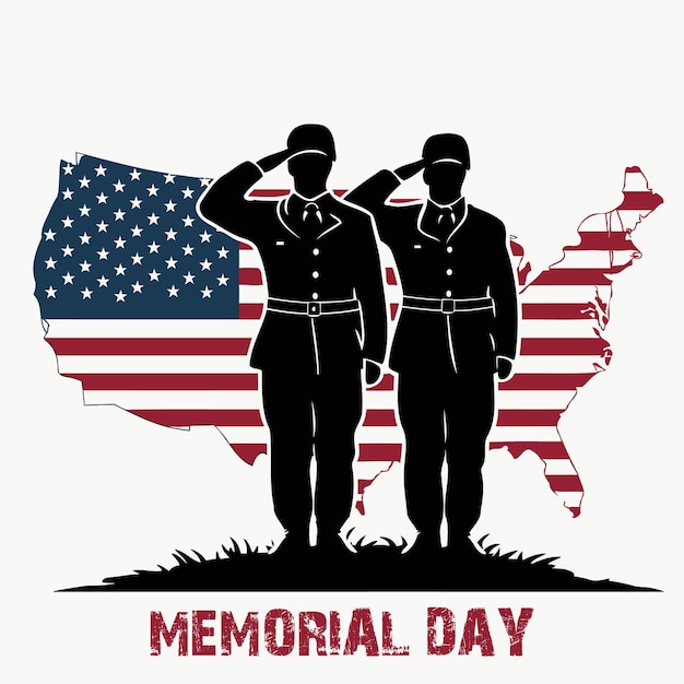 Memorial Day for American Independence Day celebration national event vector