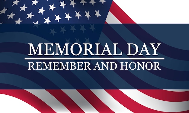 Vector memorial day background design