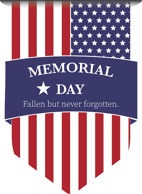 Vector memorial day design