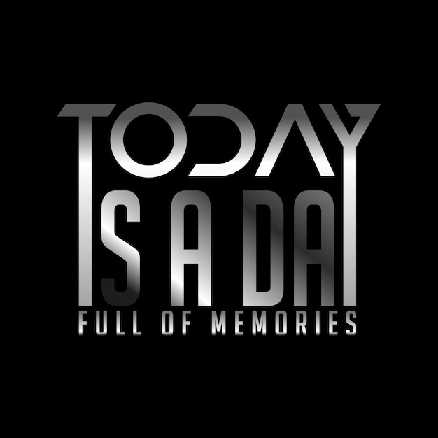 memorial day premium text metal effect vector