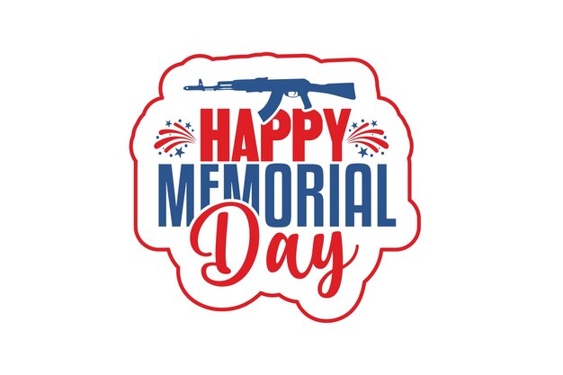 Vector memorial day svg design