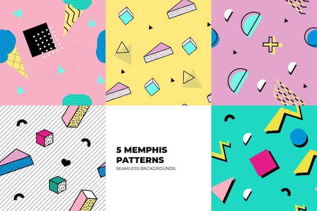 Memphis Background Set