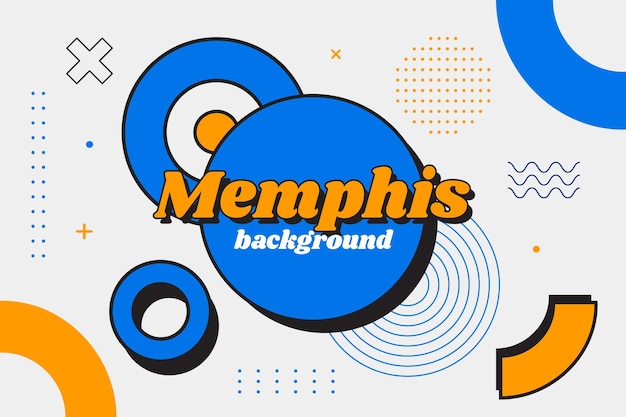 Memphis geometric background