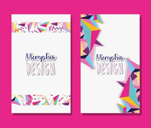 Memphis templates and backgrounds colorful design 