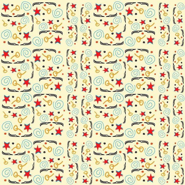 Memphis vector pattern background