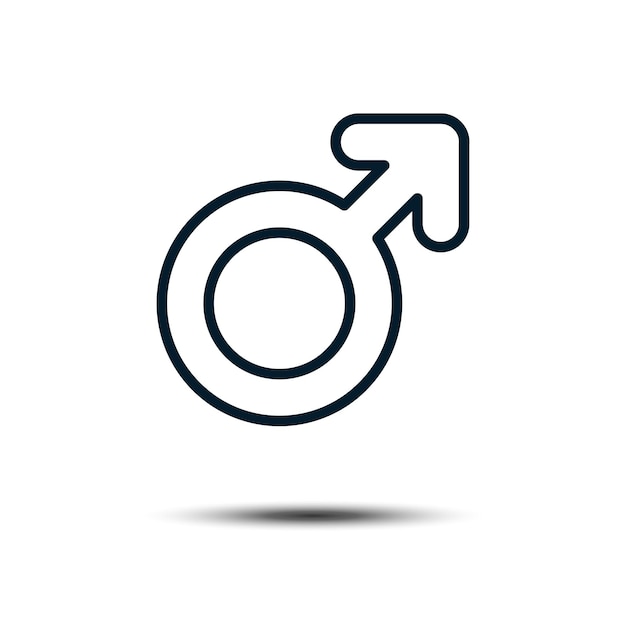 Men Gender Sign Icon Vector Logo Template Illustration Design EPS 10